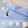 Homilay Twin Size Bed Sheet Set 3 Piece Soft Microfiber Sheets with Deep Pockets Cooling Technology and WrinkleFree Pillowcase HotelQuality Durable Bedding Chambray Blue