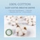 JSD Beige Floral Cotton Queen Sheet Set 300 Thread Count Sateen Sheets Soft Breathable Silky Deep Pocket OekoTex Certified