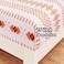 JSD Orange Boho Sheet Set Twin Size Soft Geometric Printed Microfiber Sheets Extra Deep Pocket Wrinkle Free