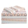 JSD Orange Boho Sheet Set Twin Size Soft Geometric Printed Microfiber Sheets Extra Deep Pocket Wrinkle Free