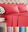 CGK Unlimited King 6 Piece Sheet Set Comfy Breathable Cooling Ultra Soft Hotel Luxury Bedding Set with 816 Inch Deep Pockets 1 Flat 1 Fitted Sheet 4 Pillowcases Cozy Wrinkle Free Easy Care Red