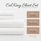 Linen Market Bed Sheets for California King Size Bed White Sleep Better Than Ever with These Soft and Cooling California King Sheets Deep Pocket Fits 16 Thick Beds 4 Piece Cal King Sheet Set