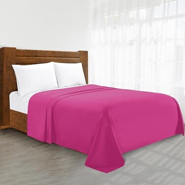 Elegant Comfort Luxury Flat Sheet on Amazon WrinkleFree 1500 Premier Hotel Quality 1Piece Flat Sheet King Size Pink
