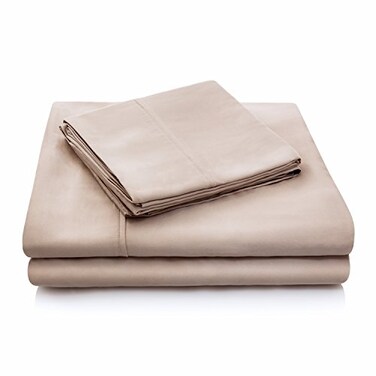MALOUF Malouf Soft and Eco Friendly Tencel PillowcaseandSheetSets King Ecru