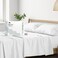 Mayfair Linen 100 Egyptian Cotton King Sheet Set Luxury 500 Series Soulmate Collection Cotton King Size Sheet Set 4 PC White Stripe Silky Soft Cooling 16 Deep Pocket Hotel Quality Sheets