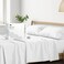 Mayfair Linen 100 Egyptian Cotton King Sheet Set Luxury 500 Series Soulmate Collection Cotton King Size Sheet Set 4 PC White Stripe Silky Soft Cooling 16 Deep Pocket Hotel Quality Sheets