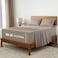 Mellanni Extra Deep King Sheets 4 PC Iconic Collection Bedding Hotel Luxury Ultra Soft Cooling Bed Sheets Wrinkle Fade Stain Resistant King Tan