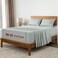 Mellanni Extra Deep Queen Sheets 4 PC Iconic Collection Bedding Hotel Luxury Ultra Soft Cooling Bed Sheets Wrinkle Fade Stain Resistant Queen Spa Mint