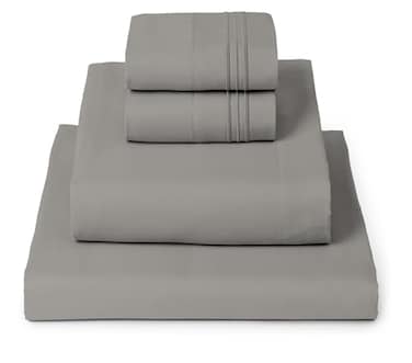 Mellanni King Sheets Set 4 PC Iconic Collection Bedding Hotel Luxury Extra Soft Cooling Bed Sheets Wrinkle Fade Stain Resistant King Taupe