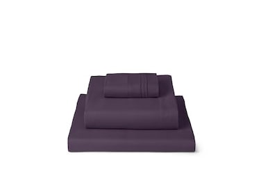 Mellanni Twin Sheets Set 3 PC Iconic Collection Bedding Hotel Luxury Extra Soft Cooling Bed Sheets Wrinkle Fade Stain Resistant Twin Purple