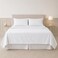 Modern Threads Soft Microfiber Solid Sheets Luxurious Microfiber Bed Sheets Includes Flat Sheet Fitted Sheet with Deep Pockets Pillowcases White California King