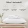 Modern Threads Soft Microfiber Solid Sheets Luxurious Microfiber Bed Sheets Includes Flat Sheet Fitted Sheet with Deep Pockets Pillowcases White California King
