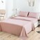Mohap Bed Sheet Set 6 Pieces Double Brushed Microfiber 1800 Breathable All Season Luxury Soft Bedding Queen Pink