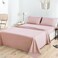 Mohap Bed Sheet Set 6 Pieces Double Brushed Microfiber 1800 Breathable All Season Luxury Soft Bedding Queen Pink
