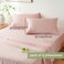 Mohap Bed Sheet Set 6 Pieces Double Brushed Microfiber 1800 Breathable All Season Luxury Soft Bedding Queen Pink