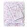 Mooreeke Cozy Vintage Microfiber Printed Queen Sheet Set Soft Breathable Percale Cotton Floral Bed Sheets with Deep Pocket NonSlip Fitted Design Pink Purple Flowers Pattern