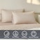 NSNLGSGC Tan Gingham Queen Sheet Set Soft Brushed Microfiber Taupe Plaid Queen Bed Sheets 4Pieces Brown Grid Sheet Set with Deep Pocket