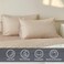 NSNLGSGC Tan Gingham Queen Sheet Set Soft Brushed Microfiber Taupe Plaid Queen Bed Sheets 4Pieces Brown Grid Sheet Set with Deep Pocket
