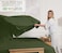 RUVANTI 100 Cotton Percale Sheets Full Size Crisp Cooling Bed Sheets for Hot Sleepers Deep Pocket 16 Soft Breathable Durable HotelStyle 4 Piece Set Chive