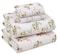 RUVANTI 100 Cotton Percale Sheets King Size Crisp Cooling Bed Sheets for Hot Sleepers Deep Pocket 16 Soft Breathable Durable HotelStyle 4 Piece Set Floral Bliss