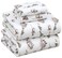 RUVANTI Flannel Sheets Full Size 100 Cotton Double Brushed Bed Sheets Set Deep Pockets 16 Inches All Seasons Breathable Extra Soft Full Sheets Warm Cozy 4 Piece Hilly Huts
