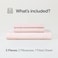 Sijo Stone Washed Organic French Linen Bed Sheet Set GOTS Best Cooling Linen Sheet Award by Sleep Foundation 3 Piece 2 Pillowcases and 1 Fitted Sheet Blush King