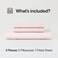 Sijo Stone Washed Organic French Linen Bed Sheet Set GOTS Best Cooling Linen Sheet Award by Sleep Foundation 3 Piece 2 Pillowcases and 1 Fitted Sheet Blush King