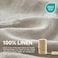 Simple&Opulence SimpleOpulence 100 Linen Sheets King Size Set 4 Pcs Natural French Linen Bed Sheets Breathable Soft Durable Bedding Set for All Season Linen King