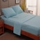 SONORO KATE Bed Sheet Set Super Soft Microfiber 1800 Series Luxury Egyptian Sheets 16Inch Deep PocketWrinkle and Hypoallergenic3 Piece Spa Blue Twin XL