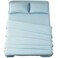 SONORO KATE Bed Sheet Set Super Soft Microfiber 1800 Series Luxury Egyptian Sheets 16Inch Deep PocketWrinkle and Hypoallergenic3 Piece Spa Blue Twin XL