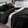 SONORO KATE Bed Sheet Set Super Soft Microfiber 1800 Series Luxury Egyptian Sheets Fit 1824 Inch Deep Pocket Mattress Wrinkle6 Piece Black California King