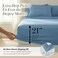 Southshore Fine Living Inc 6Piece Cal King Size Sheets Set 21Inch Deep Pocket California King Sheet Set Deep Pocket Fitted Sheet Blue Pillow Covers Pillowcases Set of 4 Coronet Blue Sheets