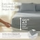 Southshore Fine Living Inc Extra Deep Pocket Queen Sheet Set Fits Up to 21 Inches 6 Piece Microfiber Bed Sheets Queen Size Pet Hair Resistant Bedding Soft Hotel Quality Microfiber Steel Grey