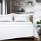 TEXAS LINEN CO Egyptian Cotton Sheets Queen Size Set Luxury 1200 Series High Thread Count Egyptian Cotton Queen Sheets 4 PC White 17 Deep Pocket Soft Hotel Bedding Star Sleepin Collection