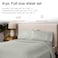 Threadmill 100 Cotton Sheets for Full Size Bed 600 Thread Count Full Bed Sheets Set with 16 Deep Pocket Sateen Weave 4Piece Bedding Set with Cooling Effect Light Grey