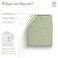 Threadmill 5Star Hotel 500 Thread Count Best Bed Sheets 100 Cotton Sheets Set for Queen Size Bed Smoother Than Egyptian Cotton Claims 4 Pc Set with Deep Pockets Sage Green