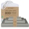 Threadmill Luxury 800 Thread Count Twin 100 Cotton Sheets Moonrock Grey Sateen Weave BedSheets Better Than Egyptian Cotton3 Pc Solid Soft Bedding Set Fits 15 Deep Pocket
