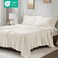 True North by Sleep Philosophy Micro Fleece Bed Sheet Set Warm Sheets with 14 Deep Pocket for Cold Season Cozy SheetSet Matching Pillow Case Full Ivory 4 Piece