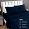 Utopia Bedding King Sheet Set Jersey Knit Sheets 4 Piece Cotton Soft TShirt Stretchy Sheets Navy