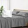 Mayfair Linen 100 Egyptian Cotton Sheets Queen Size Bed Set Luxury 500 Series Soulmate Collection Sheets Queen Size 4 PC Dark Grey Silky Soft Cooling 16 Deep Pocket Hotel Quality Bed Sheet