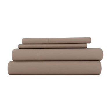 Linen Market Brushed Microfiber Twin Sheet Set 3 Piece OekoTEX Certified Ultra Soft WrinkleFree 16 Deep Pocket Sheets Easy Care Twin Size Taupe