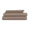 Linen Market Brushed Microfiber Twin Sheet Set 3 Piece OekoTEX Certified Ultra Soft WrinkleFree 16 Deep Pocket Sheets Easy Care Twin Size Taupe