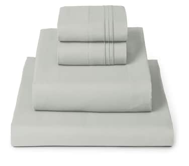 Mellanni Queen Sheets Set 4 PC Iconic Collection Bedding Hotel Luxury Extra Soft Cooling Bed Sheets Wrinkle Fade Stain Resistant Queen Spa Mint