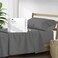 Mayfair Linen Twin Sheet Sets Cotton Luxury 500 Series Soulmate Collection 100 Egyptian Cotton Twin Sheets 3 PC Dark Grey Extra Soft Cooling Sateen Weave 16 Deep Pocket Hotel Bed Sheet Set