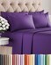 CGK Unlimited Queen 6 Piece Sheet Set Comfy Breathable Cooling Ultra Soft Hotel Luxury Bedding Set w 816 Inch Deep Pockets 1 Flat 1 Fitted Sheet 4 Pillowcases Cozy Wrinkle Free Easy Care Purple