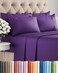 CGK Unlimited Queen 6 Piece Sheet Set Comfy Breathable Cooling Ultra Soft Hotel Luxury Bedding Set w 816 Inch Deep Pockets 1 Flat 1 Fitted Sheet 4 Pillowcases Cozy Wrinkle Free Easy Care Purple