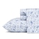 Laura Ashley King Sheets Soft Sateen Cotton Bedding Set Sleek Smooth Breathable Home Decor Lorelei Dark Blue King