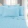 Elegant Comfort Best Softest Coziest 6Piece Sheet Sets 1500 Premier Hotel Quality Luxurious Wrinkle Resistant 6Piece Damask Stripe Bed Sheet Set Full Aqua Blue
