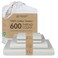 Threadmill 100 Cotton Sheets for King Size Bed 600 Thread Count King Bed Sheets Set with 16 Deep Pocket Sateen Weave 4Piece Bedding Set with Cooling Effect Light Grey