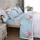 FADFAY Shabby Pink Floral Bed Sheet Set 100 Cotton Deep Pocket 4Piece Twin Size